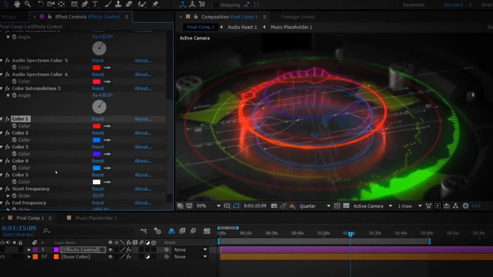 3D Music Visualizer Videohive 18328303 After Effects Image 13