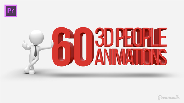 3D People Animations Essential Graphics | Mogrt - Download Videohive 22002736