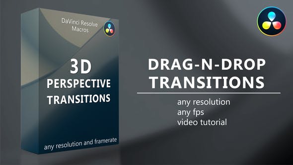 3D Perspective Transitions for DaVinci Resolve - 35881107 Videohive Download