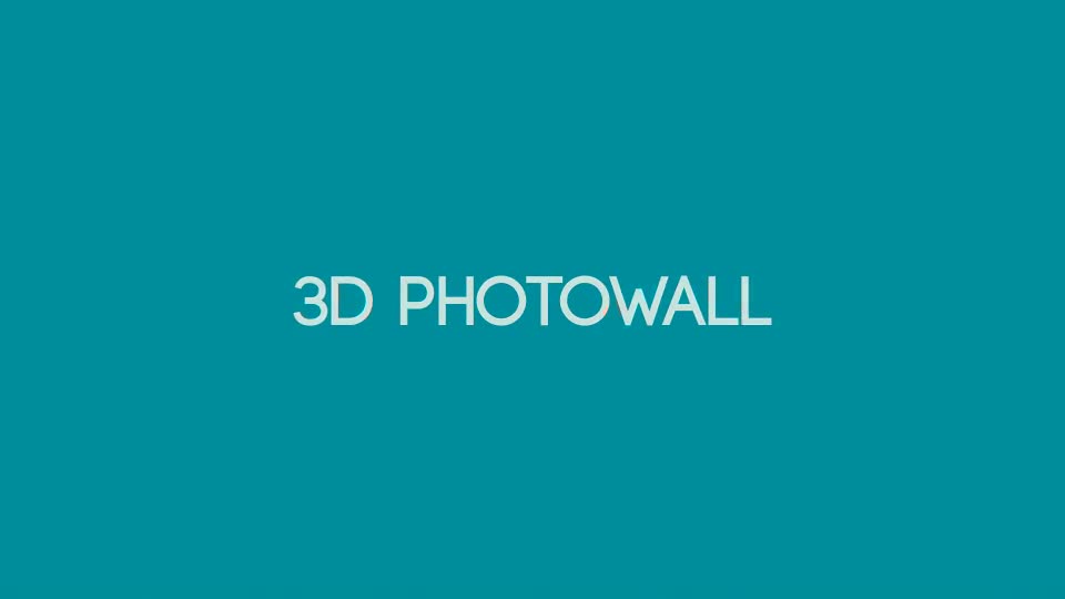 3D Photowall Videohive 9609185 After Effects Image 1