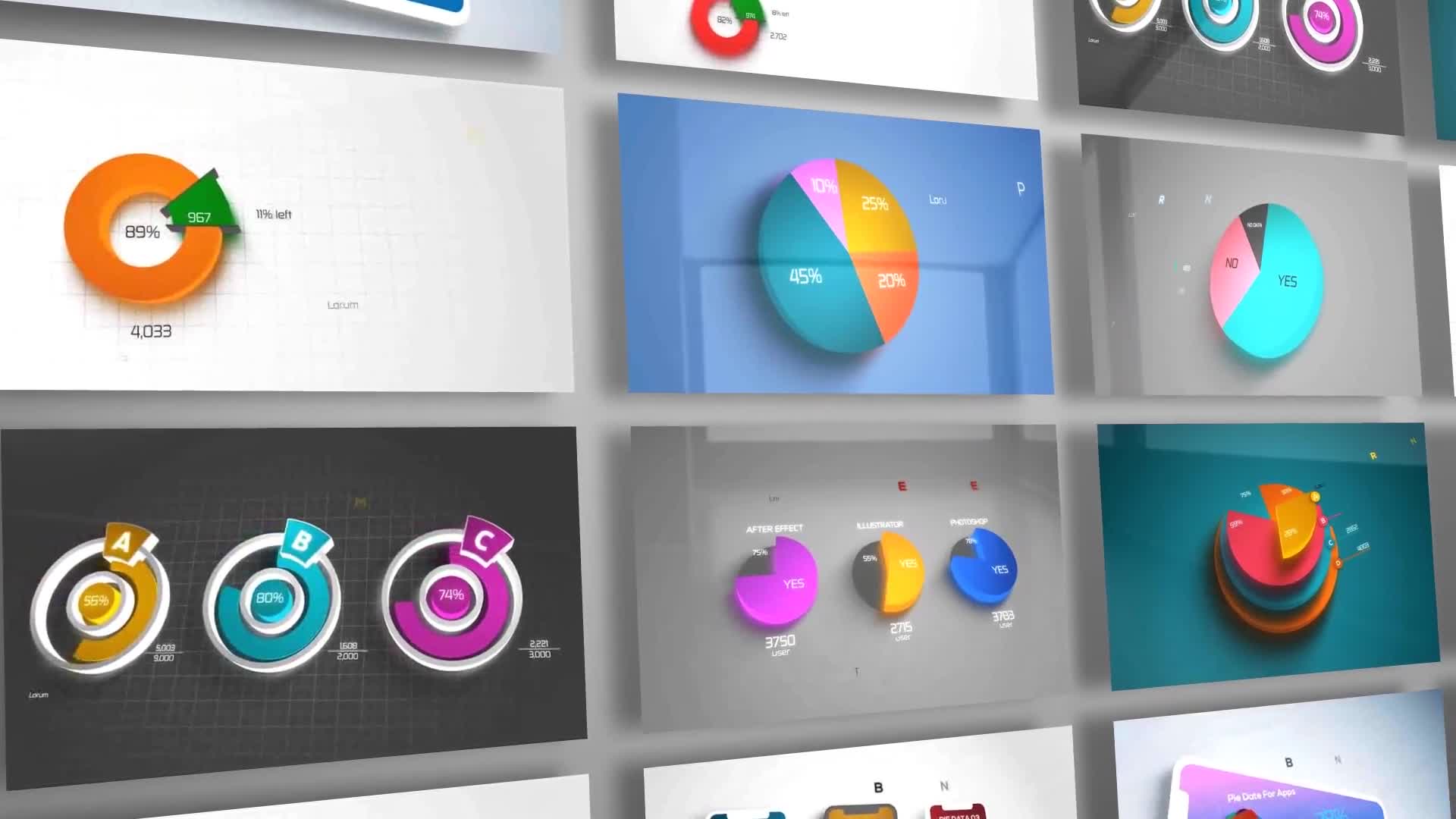 3D Pie Chart Infographics Videohive 24079113 After Effects Image 1