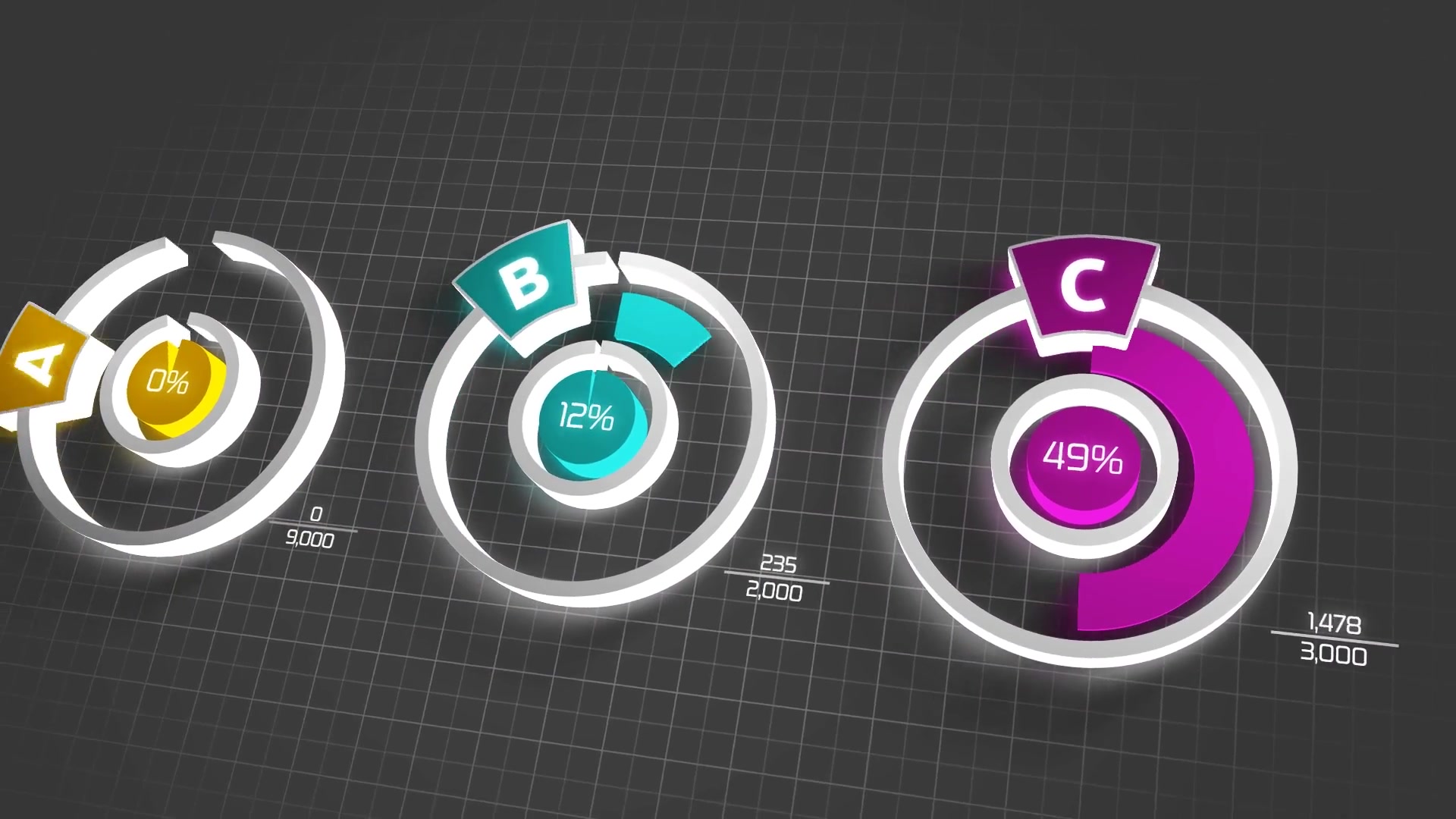 3D Pie Chart Infographics Videohive 24079113 After Effects Image 9