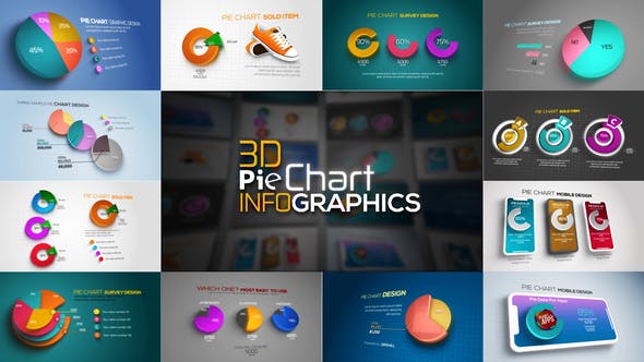 3D Pie Chart Infographics - 24079113 Download Videohive