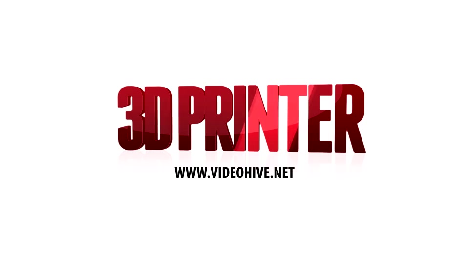 3D Printing Logo Reveal - Download Videohive 5539271