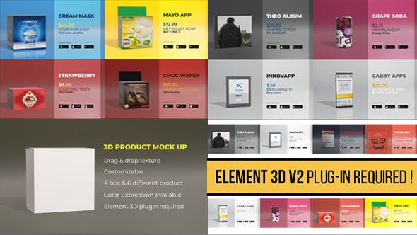 3D Product Mockups - Videohive Download 21189126