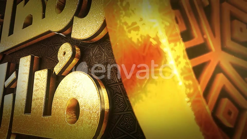 3D Ramadan & Eid Golden Greetings Videohive 26441299 After Effects Image 5