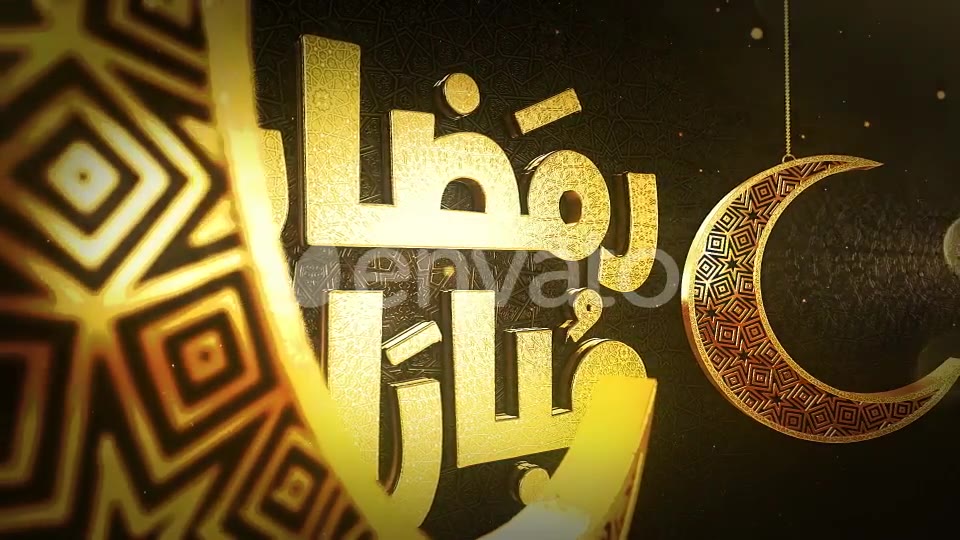 3D Ramadan & Eid Golden Greetings Videohive 26441299 After Effects Image 8