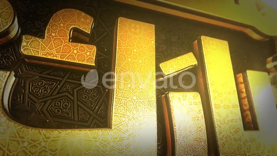 3D Ramadan & Eid Golden Greetings Videohive 26441299 After Effects Image 9