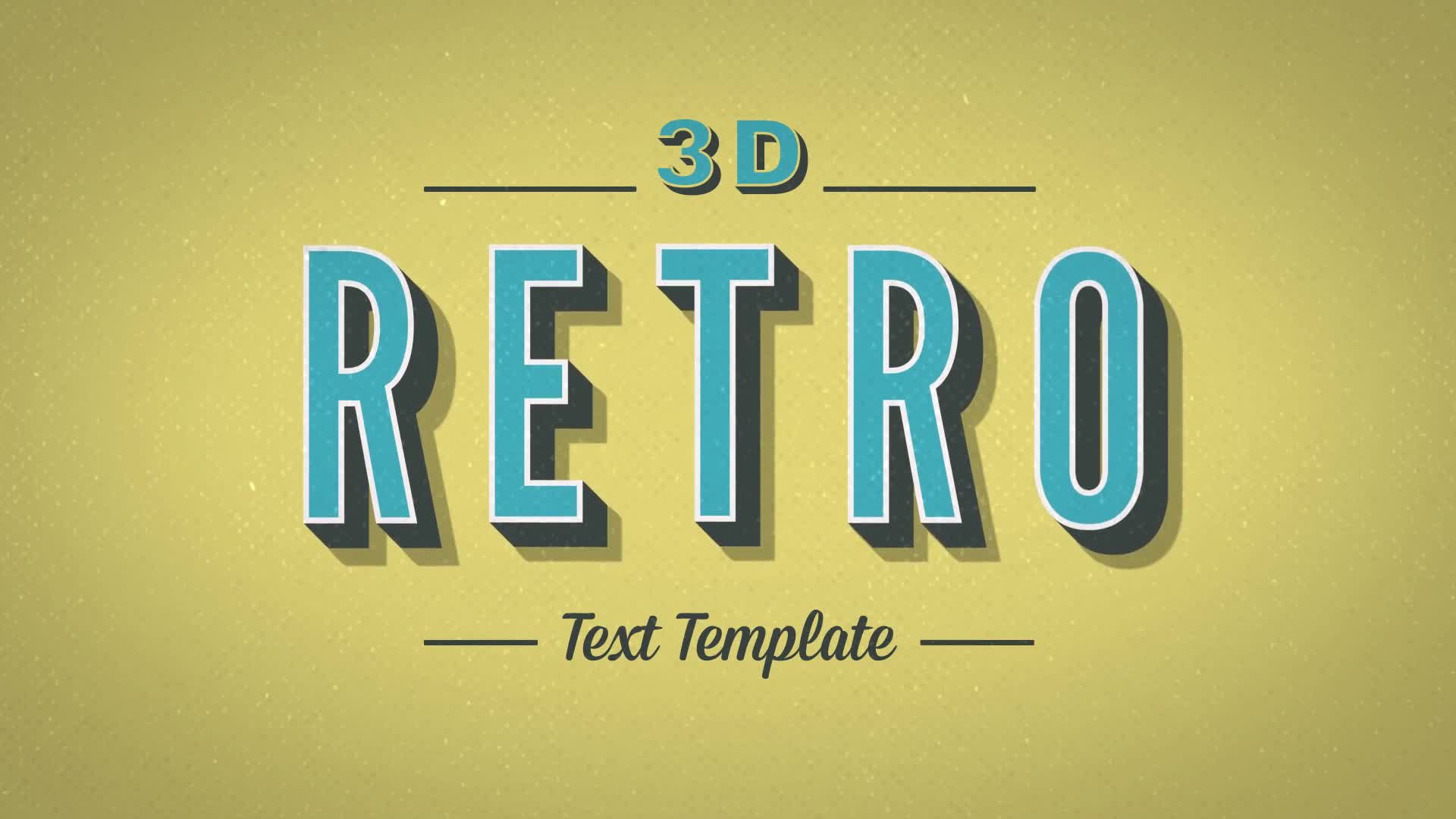 3D Retro Kinetic Typography - Download Videohive 9596311