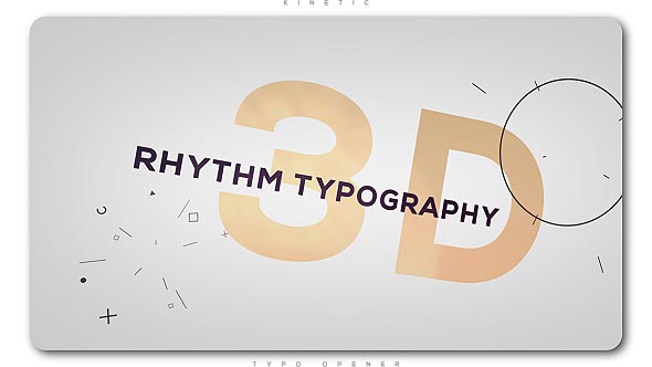 3D Rhythm Typography Intro - Download Videohive 20487522
