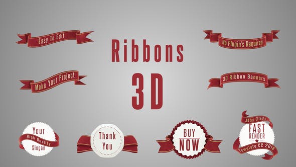 3D Ribbon - 32882840 Videohive Download