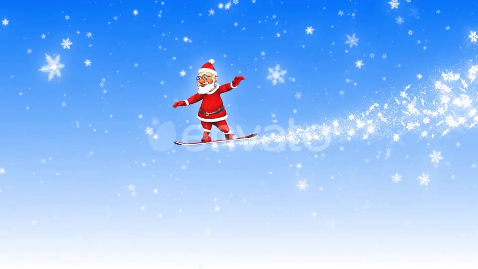 3D Santa Snowboard (5 Pack) Videohive 23061022 Motion Graphics Image 10