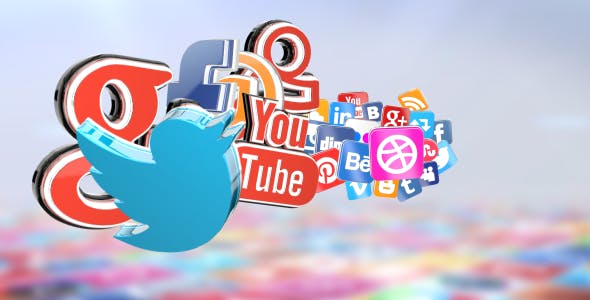3D Social Icons - 9682820 Videohive Download