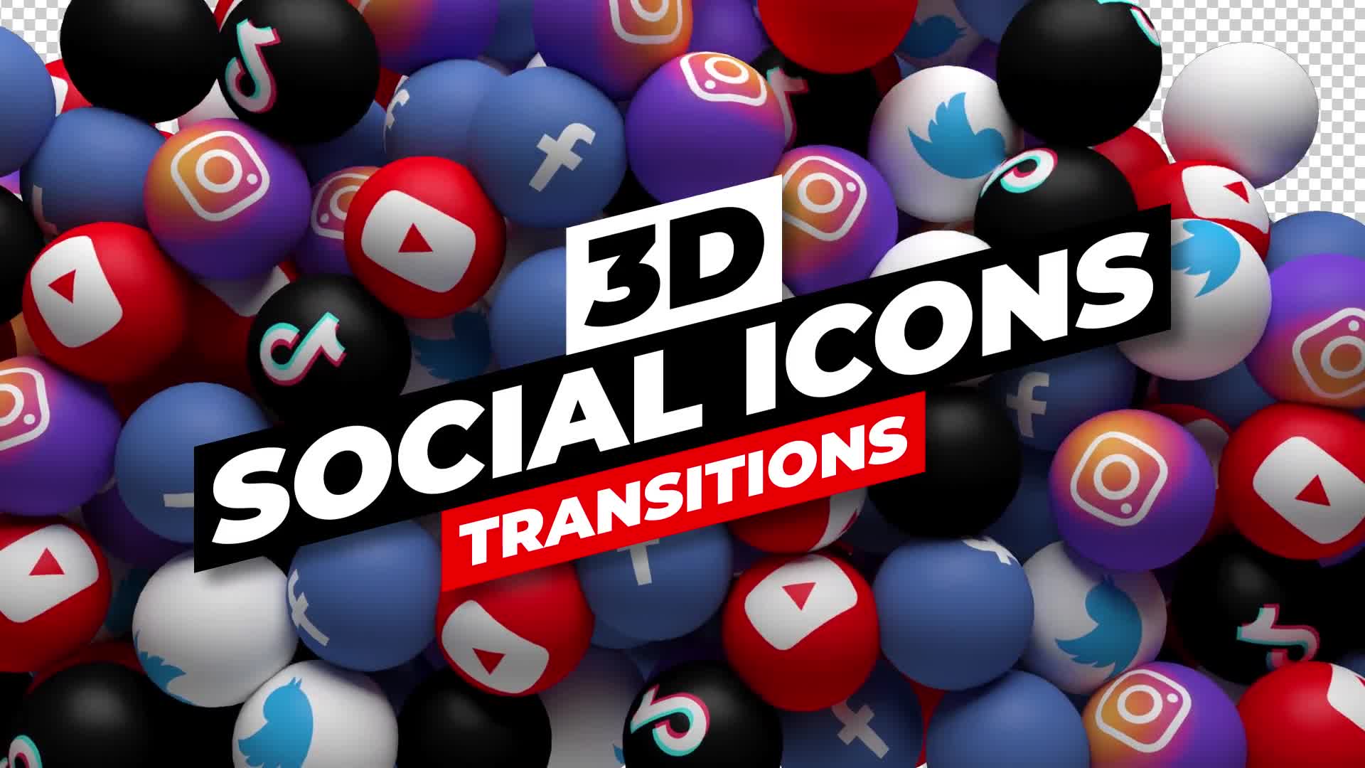 3D Social Icons Transitions for Premiere Pro Videohive 34560120 Premiere Pro Image 1