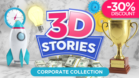 3D STORIES | Icons Explainer Toolkit - Download Videohive 21562016