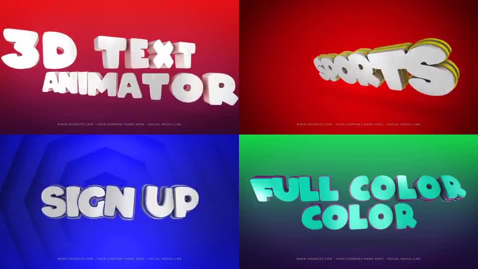 3D Text Animator Videohive 35972397 After Effects Image 1