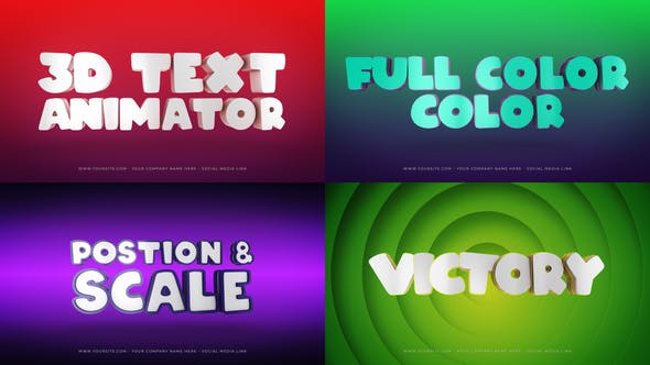 3D Text Animator - Download Videohive 35972397