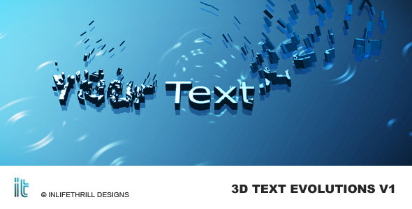 3D Text Evolutions - Download Videohive 54692