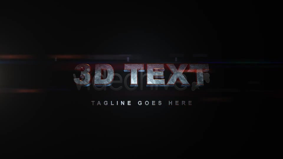 3D Text Opener - Download Videohive 4643087