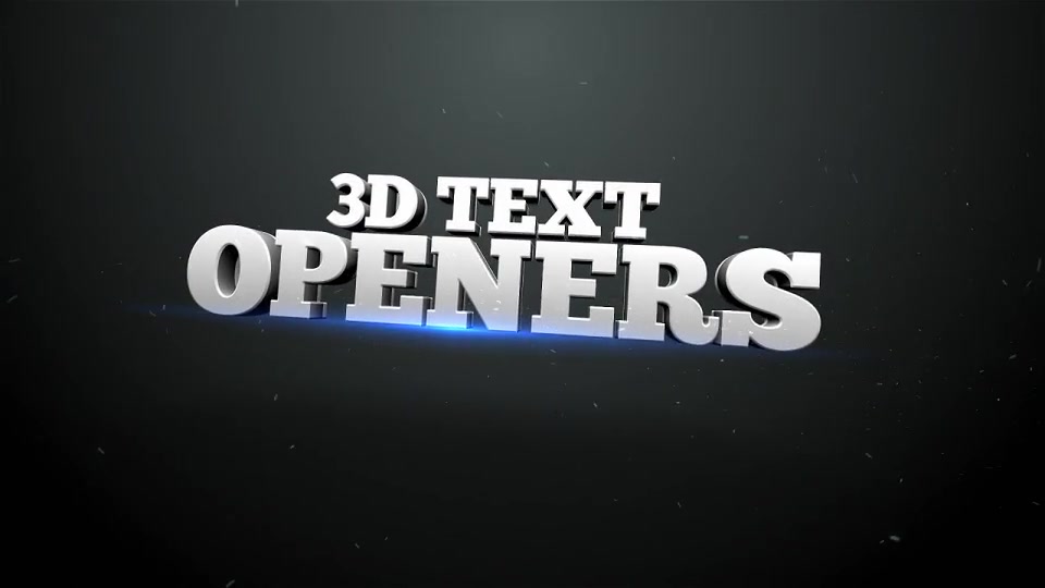 3D Text Openers v2 - Download Videohive 12437206