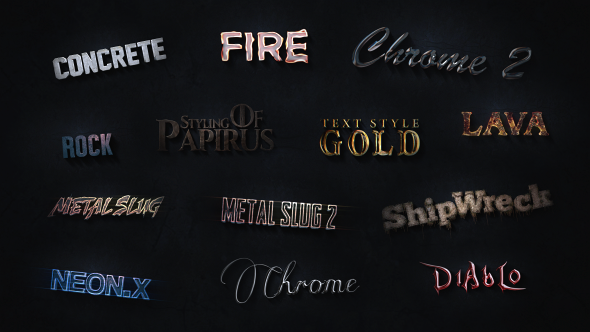 3D Text Styles Cinematic Trailer ToolKit - Download Videohive 16535554
