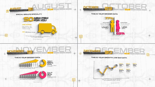 3D Timeline Infographics - 31440754 Videohive Download