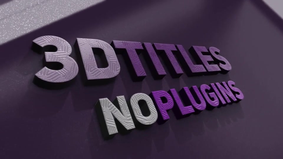 3D Titles Videohive 21946657 After Effects Image 3