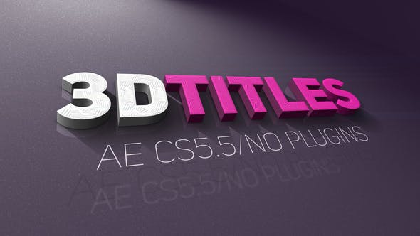 3D Titles - 21946657 Download Videohive