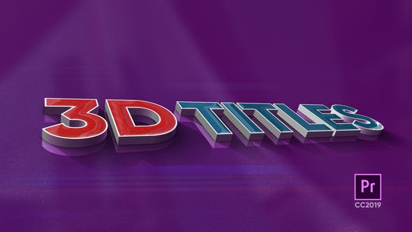 3D Titles - Download Videohive 24085258