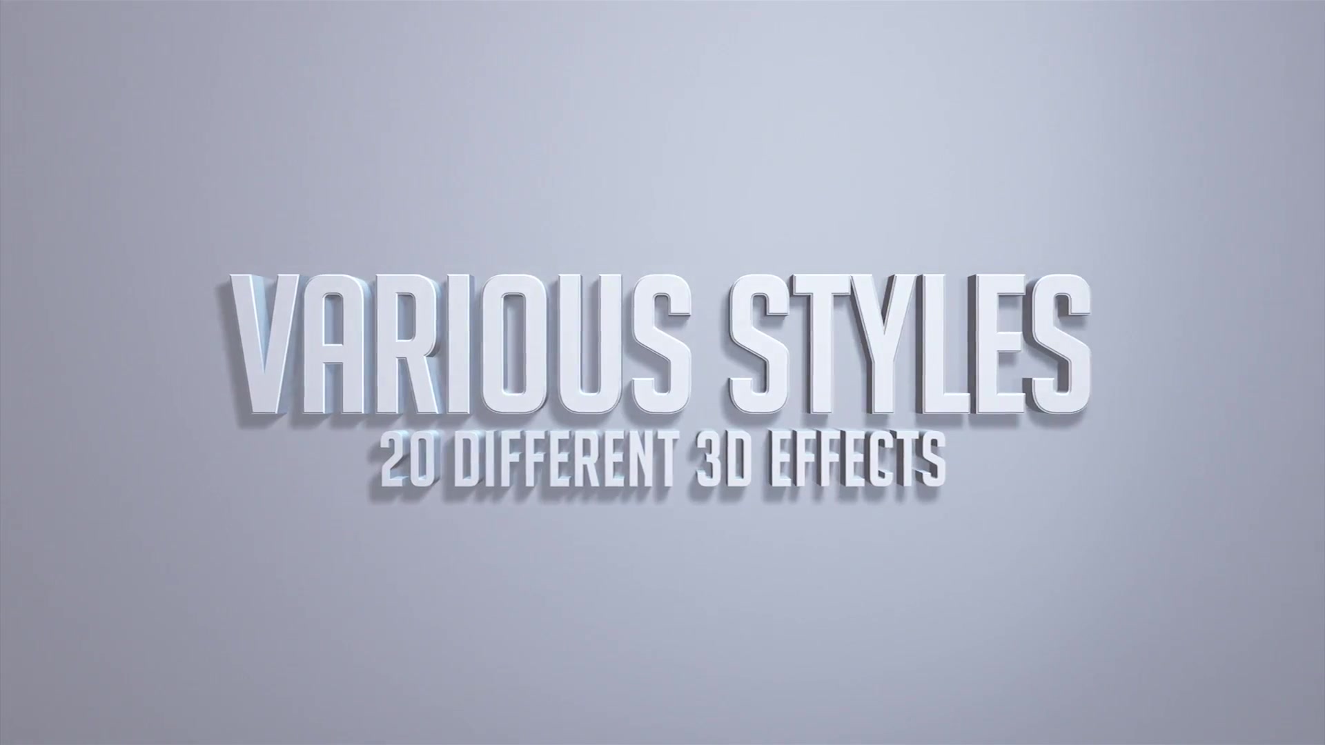 3D Titles No Plugins Videohive 22591174 After Effects Image 5