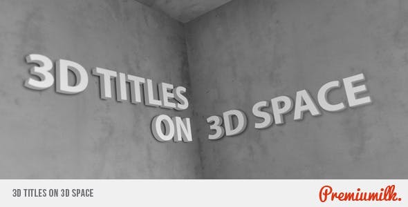 3D Titles On 3D Space - Videohive 2683248 Download