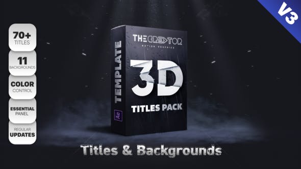 3D Titles Pack - 22808767 Videohive Download