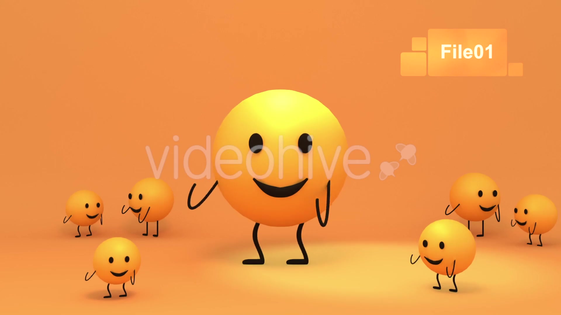 3D Toon Yellow Emoji Dance - Download Videohive 17843338