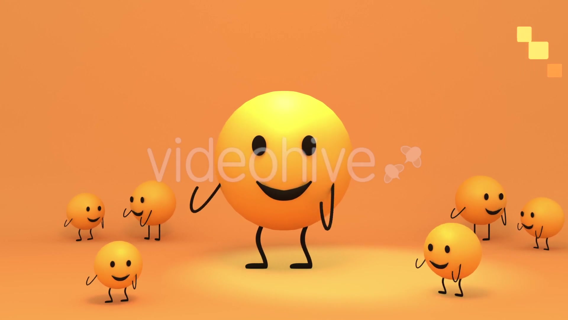 3D Toon Yellow Emoji Dance - Download Videohive 17843338