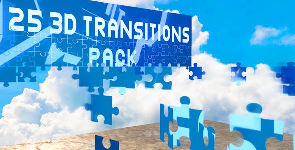 3D Transitions Pack - 9136500 Download Videohive