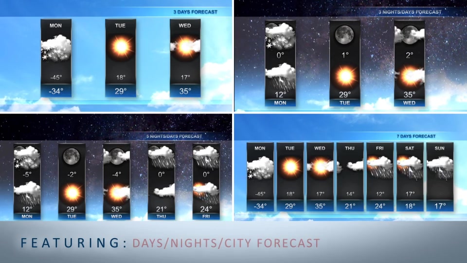 3D Weather Forecast Videohive 15962337 After Effects Image 11