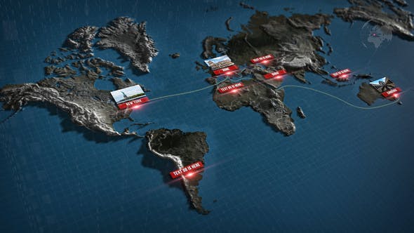 3D World Map - Videohive Download 38730045