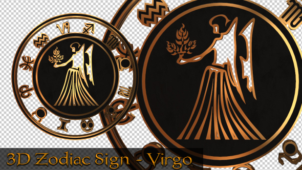 3D Zodiac Sign Virgo - Download Videohive 15882999