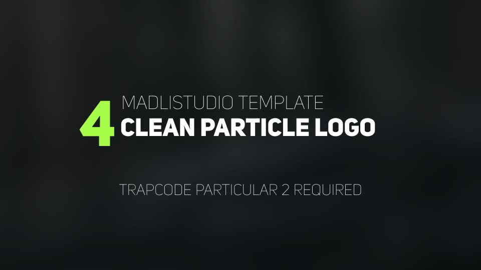 4 Clean Particle Logo - Download Videohive 20988453