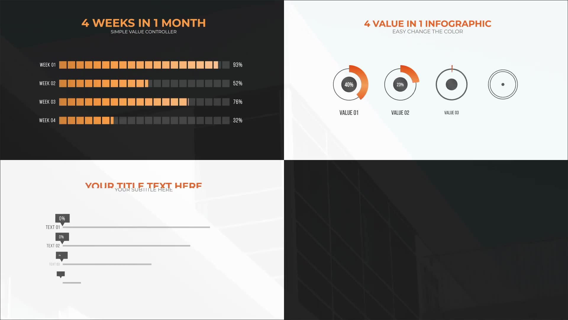 4 Value Infographic Charts Videohive 39147395 After Effects Image 2