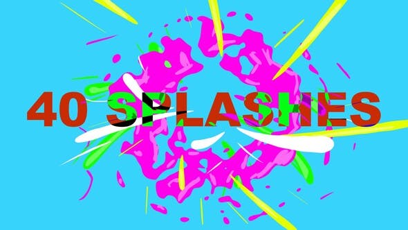 40 Animated Splashes - Videohive 33913094 Download