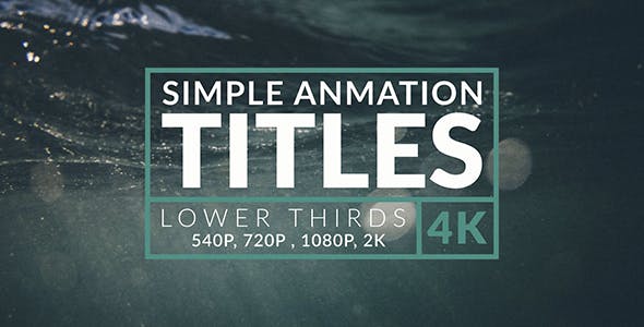 40 Animation Titles & Lower Thirds 4k - 18262377 Download Videohive