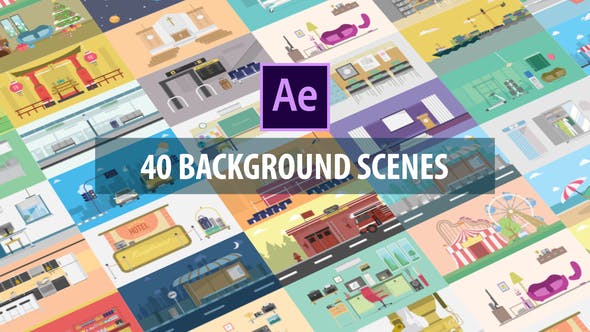 40 Mix Background Scenes - Videohive Download 24060152