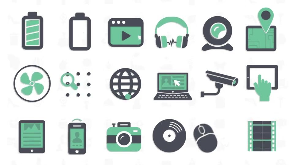 400 animated icons videohive free download after effects project