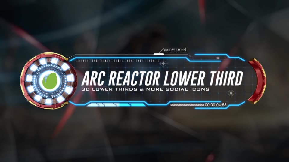 45 Arc Reactor Lower Thirds - Download Videohive 16086234