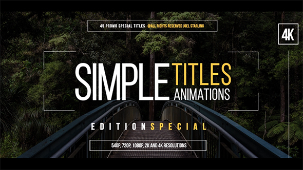 45 Simple Titles (Special Edition) - Download Videohive 17220020