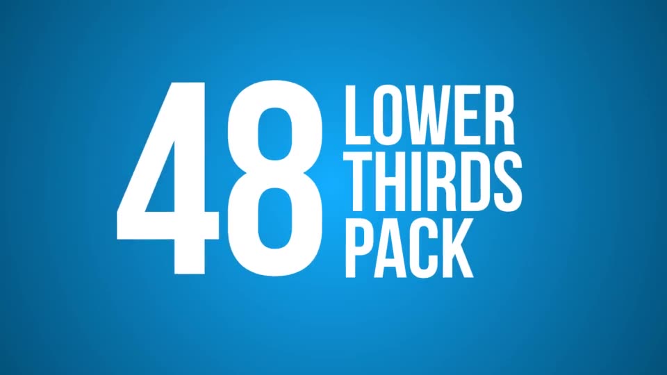 48 Lower Thirds Pack - Download Videohive 12725841