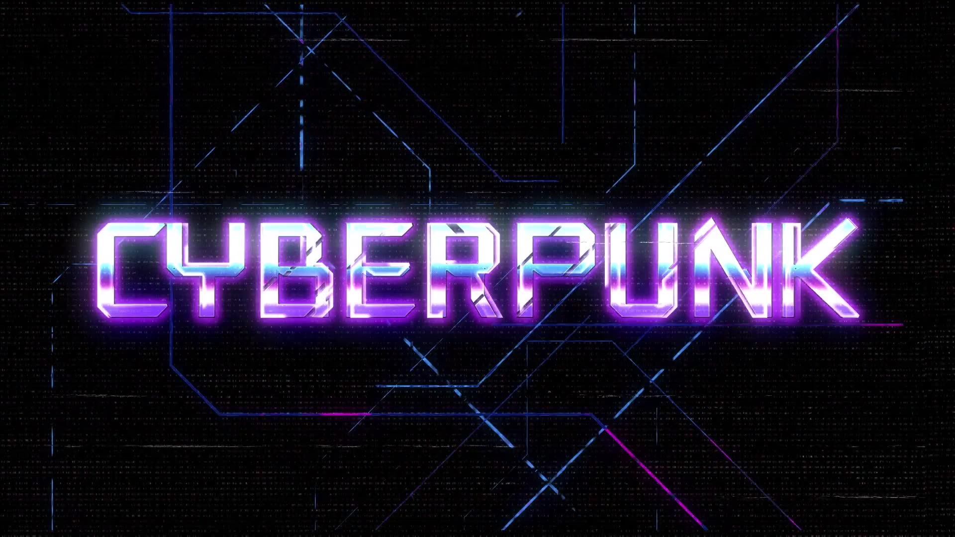 4k Cyberpunk Logo Videohive 27772746 After Effects Image 4