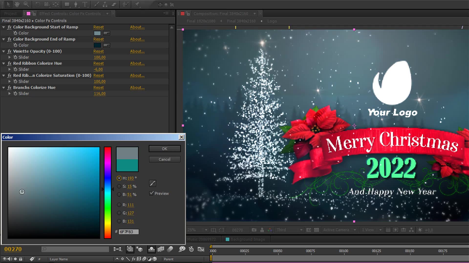4K Fantastic Christmas Logo Opening Videohive 34591311 After Effects Image 6
