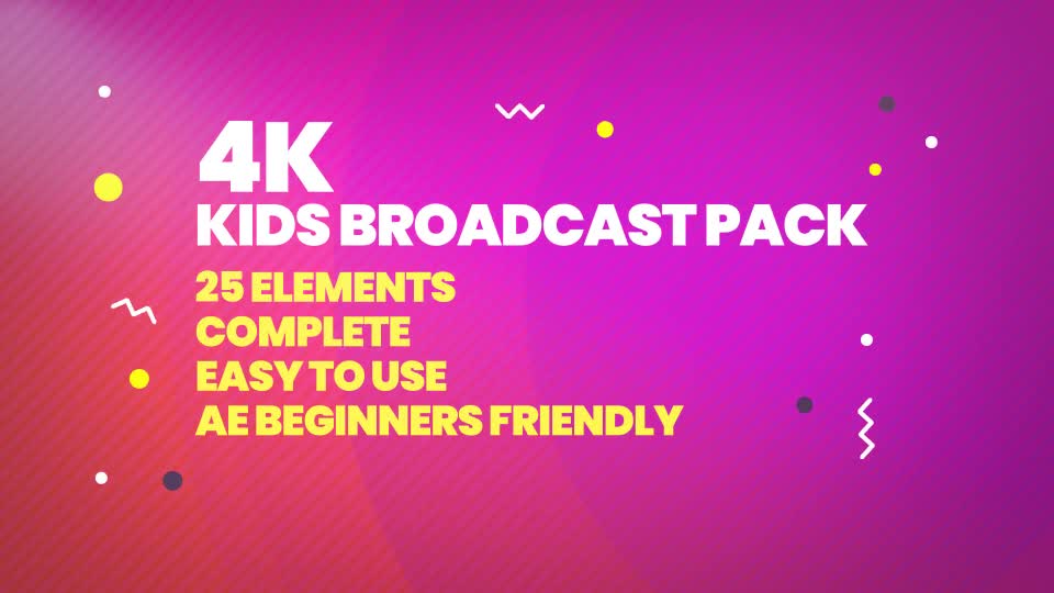 4K Kids Broadcast Package Videohive 32831450 After Effects Image 1